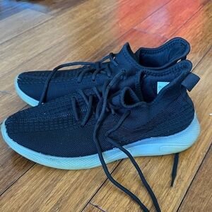 Pony Black  Sneakers with White Soles